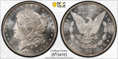 1889 $1 MS65+ PL