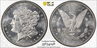 1888 $1 MS65PL