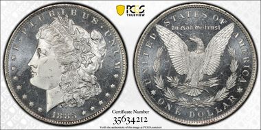1883-O $1 MS65+ DMPL