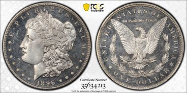 1896 $1 MS65DMPL