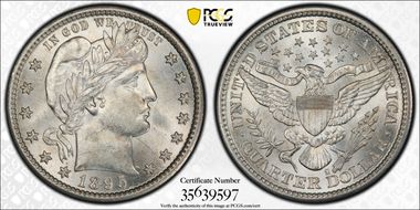 1895-S 25C MS61