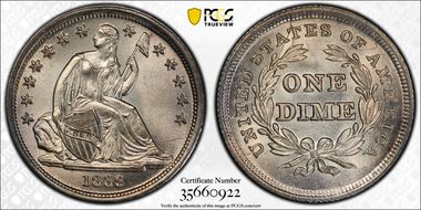 1839 10C No Drapery MS65