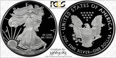 2018-W $1 Silver Eagle PR69DCAM
