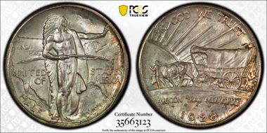 1928 50C Oregon MS66