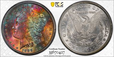 1888 $1 MS65