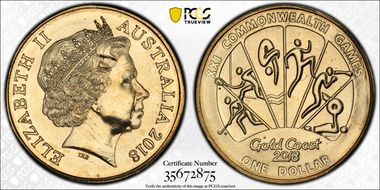 2018 $1 Commonwealth Games Sporting Events 1 of 4 MS67
