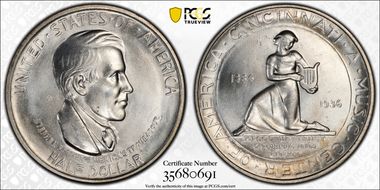 1936 50C Cincinnati MS64