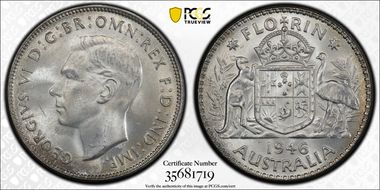1946(m) Florin MS65