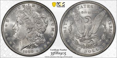 1890 $1 MS63