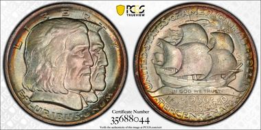 1936 50C Long Island MS67