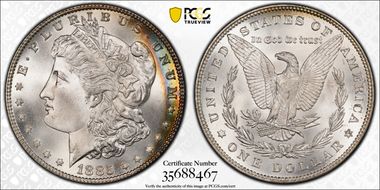 1885 $1 MS67+