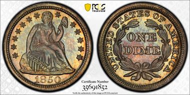 1850 10C PR66+