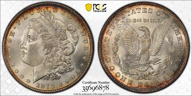 1878 7/8TF $1 Strong, VAM 37, 7/4 MS65