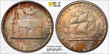 1936 50C Delaware MS67+