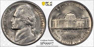 1939 5C QDR FS-802, Rev. of 1940 MS67FS
