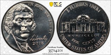 2018-D 5C First Strike MS67FS