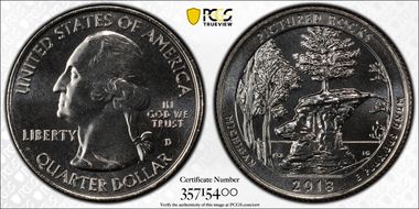 2018-D 25C Pictured Rocks NP MS64