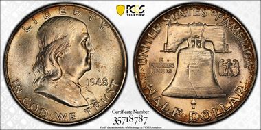 1948 50C MS65FBL