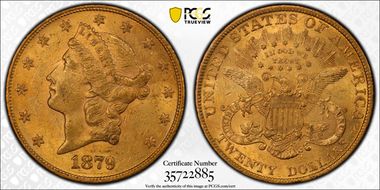 1879 $20 MS61