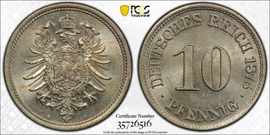 1875-A 10 Pfg J-4 MS64