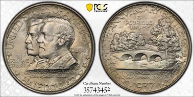 1937 50C Antietam MS67+