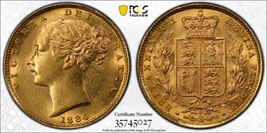 1884-S Sov S-3855B Shield MS62