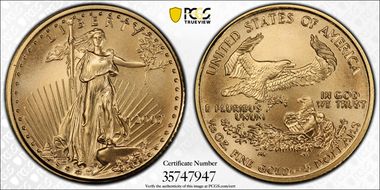 2007 $5 Gold Eagle MS70