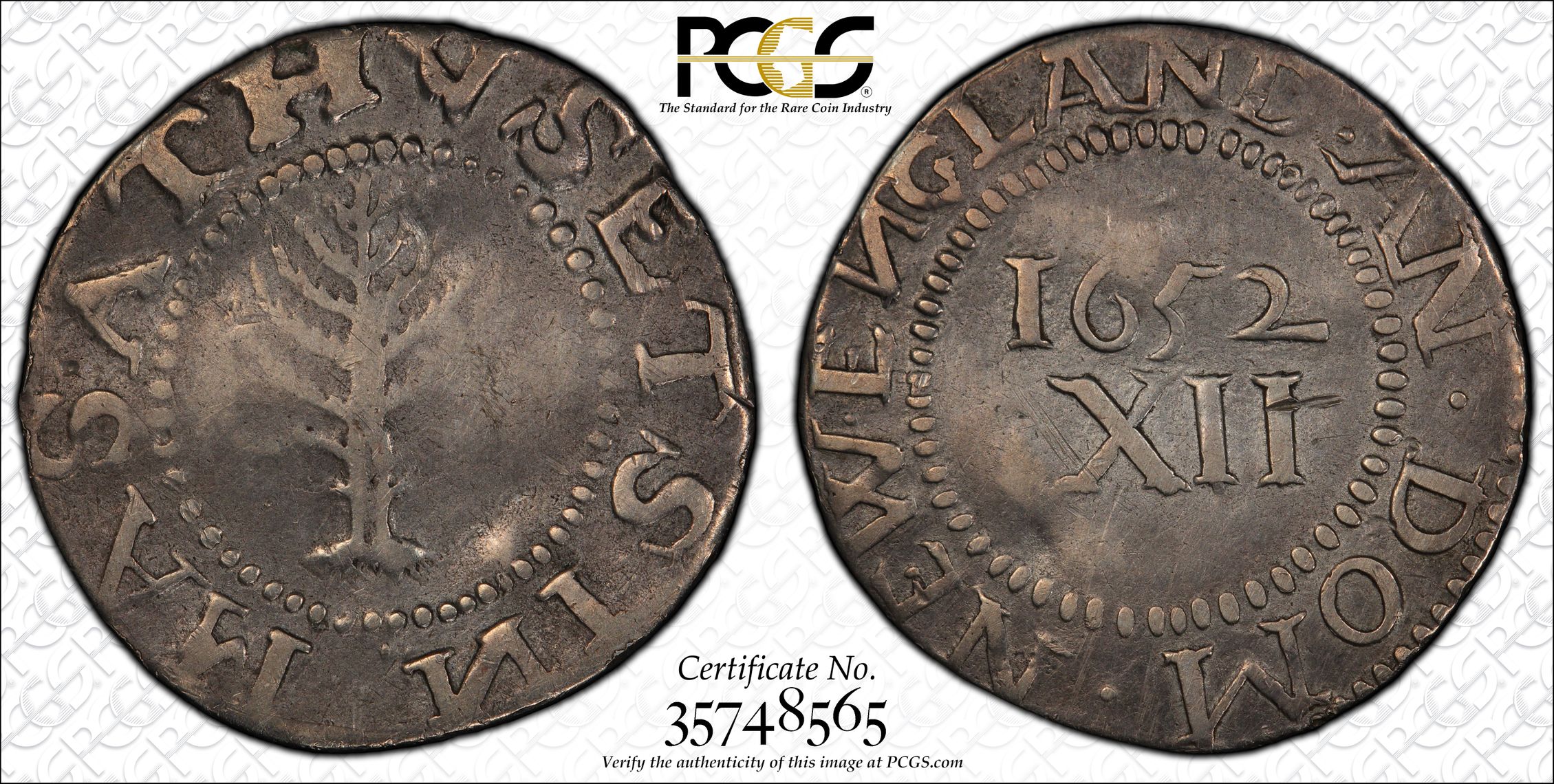 PCGS Certificate Verification Coin Details for Cert #35748565