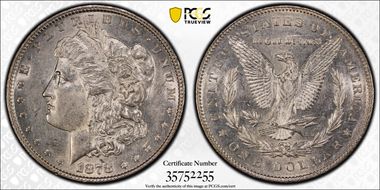 1878 7TF $1 Reverse of 1878 AU55