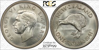 1941 Florin KM-10.1  Ag MS64