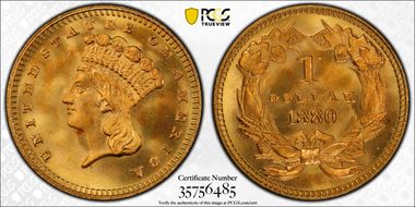 1880 G$1 MS68