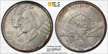 1935 50C Arkansas MS67
