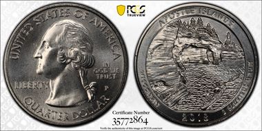 2018-P 25C Apostle Islands NP MS67