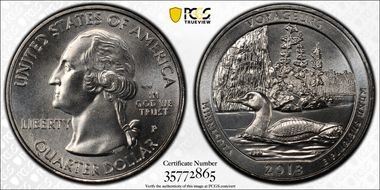 2018-P 25C Voyageurs NP MS66