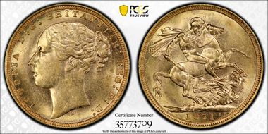 1871-S Sov S-3858 St. George Lg BP MS61