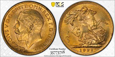 1921-M Sov S-3999 MS63