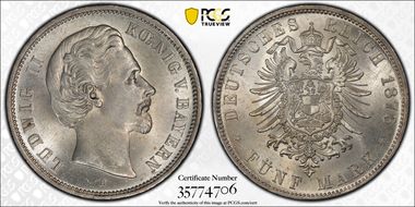 1876-D 5 Mk J-42 MS64