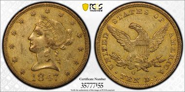 1847-O $10 XF45