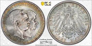 1915-A 3 Mk Wedding J-55 MS65