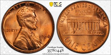 1964 1C MS66+ RD