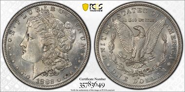 1882-O/S $1 Strong MS62