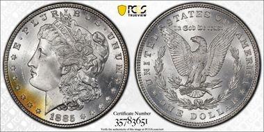 1885 $1 MS66