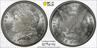 1878-CC $1 MS65+