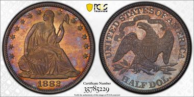 1882 50C MS64