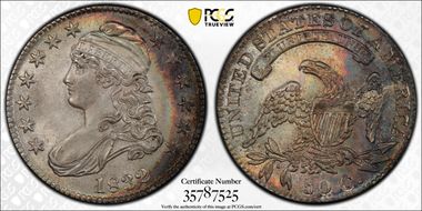 1832 50C Small Letters MS64+