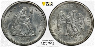 1875-S 20C MS63