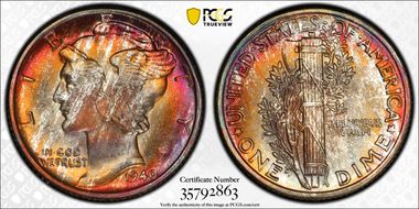 1940 10C MS67+ FB