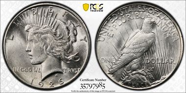 1926 $1 AU58