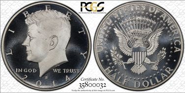 2014-S 50C Enhanced - Silver 50th Anniversary Set MS69