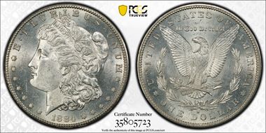 1884-S $1 MS63